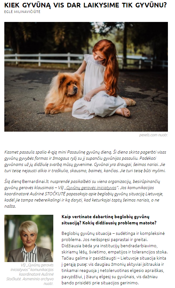 Aušrinės interviu bernardinai